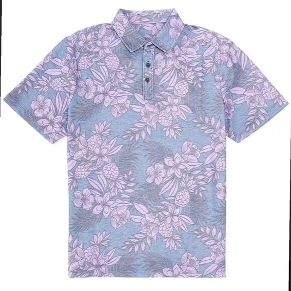 IslandZone® Pina Breeze Short Sleeve Polo Shirt Size XL - Picture 1 of 2